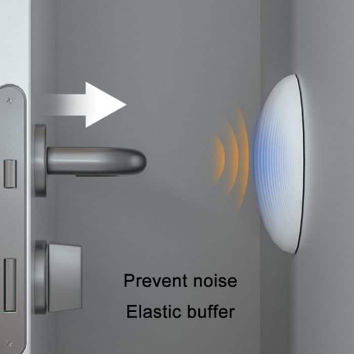 20 PCS Silent Anti-Collision Silikon Pad für Türgriff, 5cm Round White, 5cm Round Black, 5cm Round Gray, 5cm Round Pink, 5cm Round Green, 4.5cm Square Gray, 4.5cm Square Pink, 4.5cm Square Green, 4.5cm Square White, 4.5cm Square Black – Bild 5