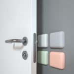 20 PCS Silent Anti-Collision Silikon Pad für Türgriff, 5cm Round White, 5cm Round Black, 5cm Round Gray, 5cm Round Pink, 5cm Round Green, 4.5cm Square Gray, 4.5cm Square Pink, 4.5cm Square Green, 4.5cm Square White, 4.5cm Square Black – Bild 6