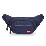 FUXI Pockets Casual Travel Cashier Messenger Brusttasche, Y002 Black, Y002 Blue