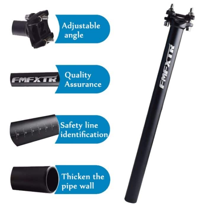 FMFXTR Fahrrad verlängerter Sattel Sitzrohr Doppelnagel gerades Rohr, Spezifikation:, 27.2mm, 30.9mm, 31.6mm – Bild 4