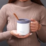 Runder Bürobecher mit Klappdeckel und Griff, 350ml, 500ml – Bild 6