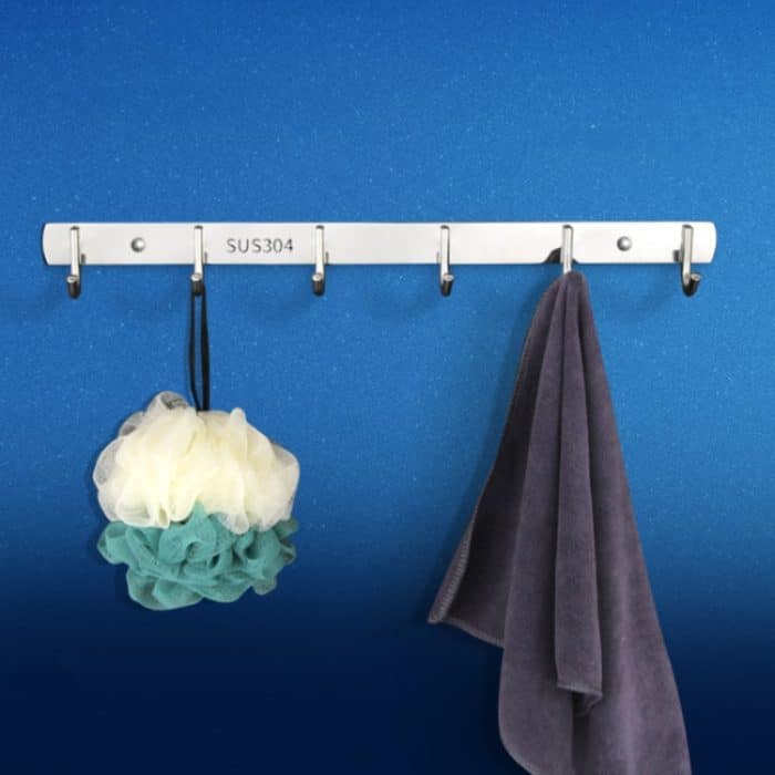 Garderobenhaken aus Edelstahl 304 ohne Stanzen für die hintere Tür, 3 Hooks, 4 Hooks, 5 Hooks, 6 Hooks, 7 Hooks, 8 Hooks, 201 Butterfly Hook – Bild 6