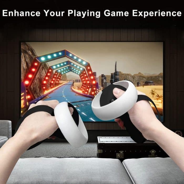 VR Controller Anti-Kollisions-Halbpackung Silikon-Schutzhülle für Oculus Quest 2 – Bild 6