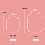 Tragbarer Mini-Heißwasserbeutel aus Cartoon-Plüsch mit Wasserspritzung, 500ML Pink, 500ML Blue, 500ML Green, 500ML Mint Green, 1000ML Pink, 1000ML Blue, 1000ML Green, 1000ML Mint Green, 1000ML Insert Yellow, 1000ML Insert Pink, 1000ML Insert Blue... – Bild 3