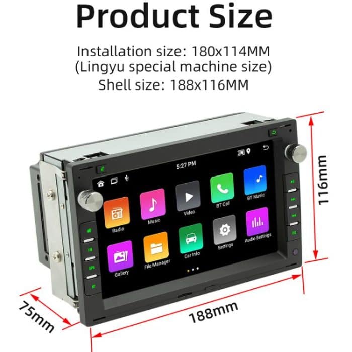 Für Volkswagen Passat 7 Zoll Bluetooth GPS Navigation Auto-Player, 1+32G, 2+32G, 2+64G – Bild 3