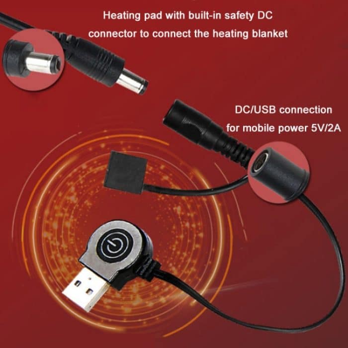 Tragbare USB-Smart-Heizung, multifunktionales Kissen, elektrische Heizdecke, Free Size – Bild 4