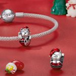 Weihnachten 925 Silber Perle DIY Perlenzubehör – Bild 3