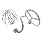 Edelstahlzubehör, For KitchenAid 5QT Mixer Head, For KitchenAid  6QT Mixer Head, For KitchenAid Stand Mixer 5QT  Whip Whisk, For Kitchenaid Stand Mixer 5QT Dough Hook, For KitchenAid Stand Mixer 6QT Whip Whisk, For KitchenAid Stand Mixer  6QT Dough Hook – Bild 5