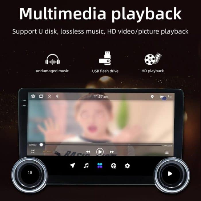 10,1-Zoll-IPS-Display + 2,5-D-Touchscreen, Bluetooth, FM-Radio, Auto-Navigationsgerät, 1+32G, 2+32G, 2+64G – Bild 11