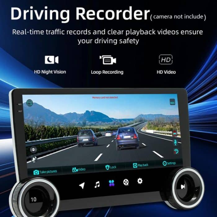 10,1-Zoll-IPS-Display + 2,5-D-Touchscreen, Bluetooth, FM-Radio, Auto-Navigationsgerät, 1+32G, 2+32G, 2+64G – Bild 8