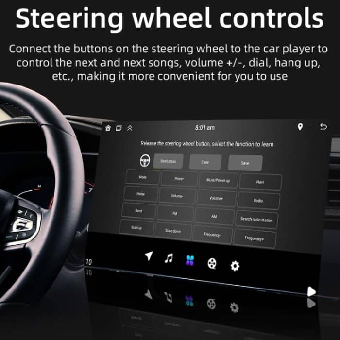 10,1-Zoll-IPS-Display + 2,5-D-Touchscreen, Bluetooth, FM-Radio, Auto-Navigationsgerät, 1+32G, 2+32G, 2+64G – Bild 10