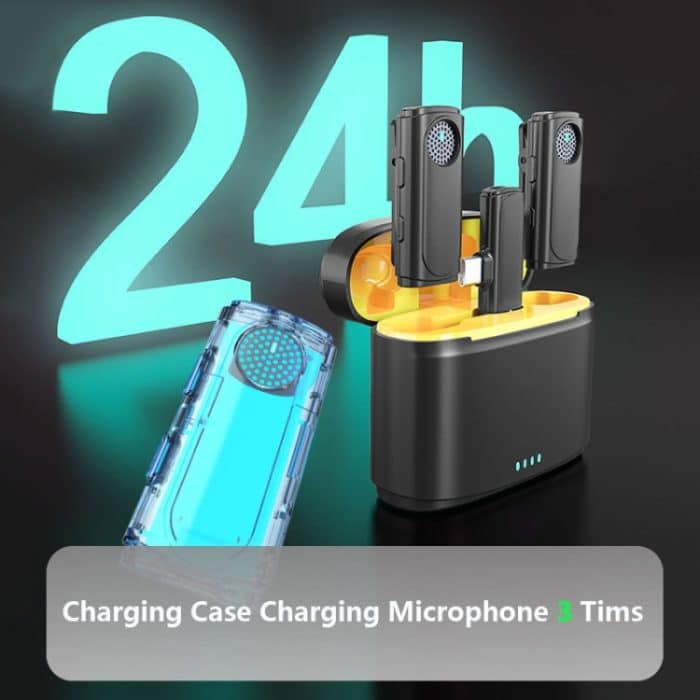 J20 One-Two Wireless Lavalier Mikrofon Audio Video Aufnahme, Spezifikationen:, USB-C / Type-C Interface, 8 Pin Interface, Fully Adapted Interface – Bild 5