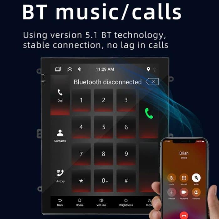 9,7 Zoll vertikaler Bildschirm Bluetooth-Radio Android 13 GPS-Navigationsgerät, 1+32G, 2+32G, 2+64G – Bild 12