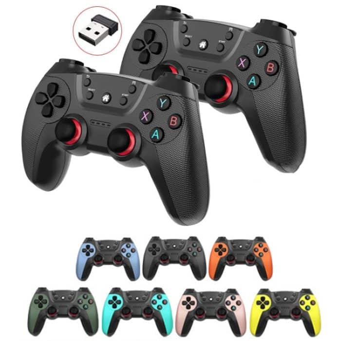 KM-029 2.4G One for Two Doubles Wireless Controller Unterstützt PC / Linux / Android / TVbox, KM-029 (Mint Green), KM-029 (Cangling Green), KM-029 (Vitality Orange), KM-029 (Rose Pink), KM-029 (Lemon Yellow) – Bild 2