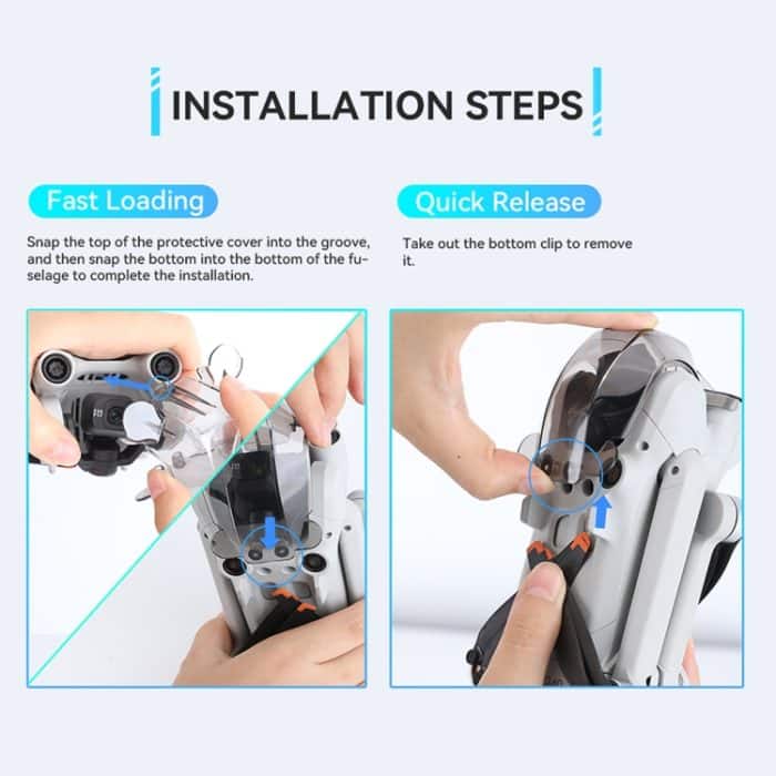 Für DJI Mini 3 Pro RCSTQ Drohnenzubehör, Lens Protection Cap, Simple Paddle, Lens Cap + Paddle Set – Bild 13