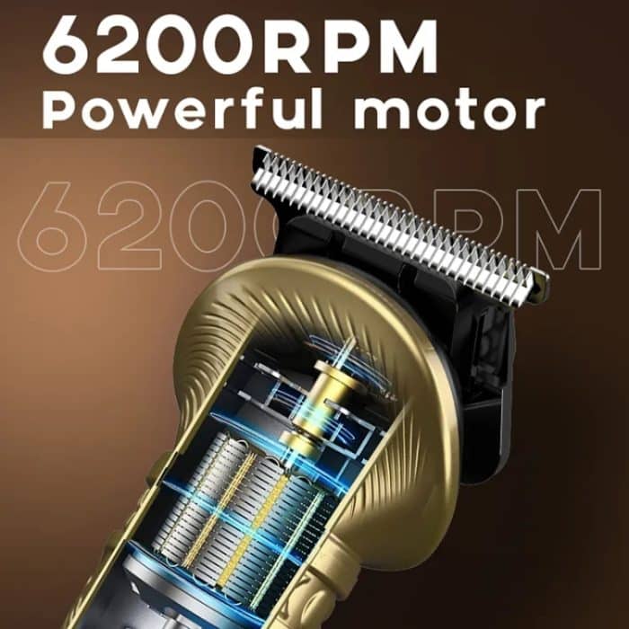 6-in-1-Männer-Multifunktions-Haarschneidemaschine mit Metallkörper, 697 6 In 1 (Bronze), 697 6 In 1 (Silver Gray) – Bild 5