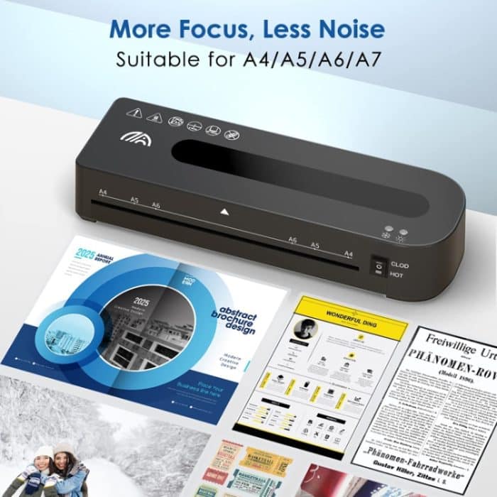 FN333 A4-Fotolaminiergerät mit Heiß- und Kaltmodus, Set 1, Set 2, Set 3, Set 4 – Bild 2