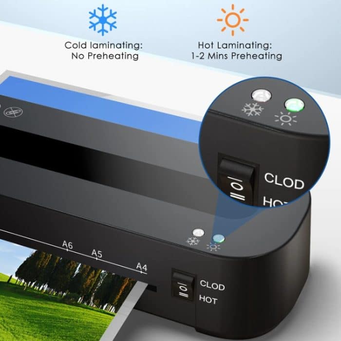 FN333 A4-Fotolaminiergerät mit Heiß- und Kaltmodus, Set 1, Set 2, Set 3, Set 4 – Bild 4