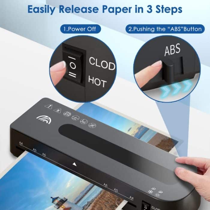 FN333 A4-Fotolaminiergerät mit Heiß- und Kaltmodus, Set 1, Set 2, Set 3, Set 4 – Bild 5