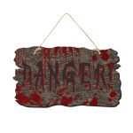 Halloween-Türschild, Spukhaus, Horror-Atmosphäre, Dekoration, Danger Imitation Wood Grain, Help Imitation Wood Grain, Keep Out Imitation Wood Grain, Turn Back Imitation Wood Grain, Home, Skull, Pumpkin, Witch Legs