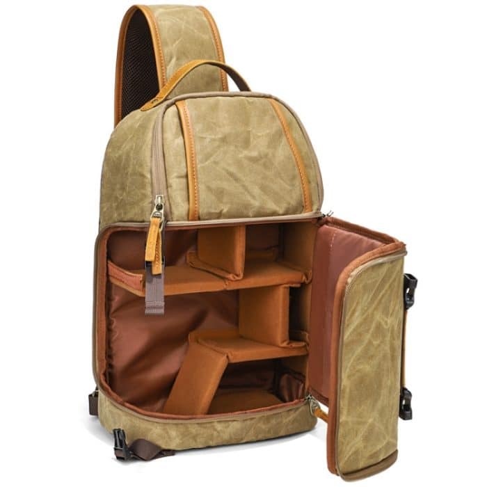 Outdoor-Canvas, verschleißfeste, wasserdichte Fotografie-Umhängetasche – Bild 6