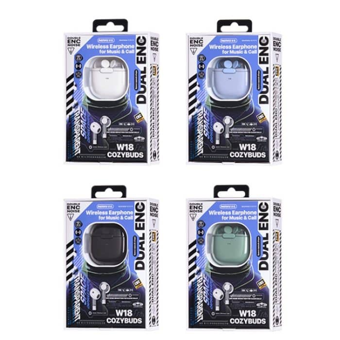 REMAX CozyBuds W18 Double ENC Intelligent Call Noise Reduction Drahtloser Kopfhörer Transparente Hülle Drahtloser Bluetooth-Kopfhörer, W18 – Bild 11