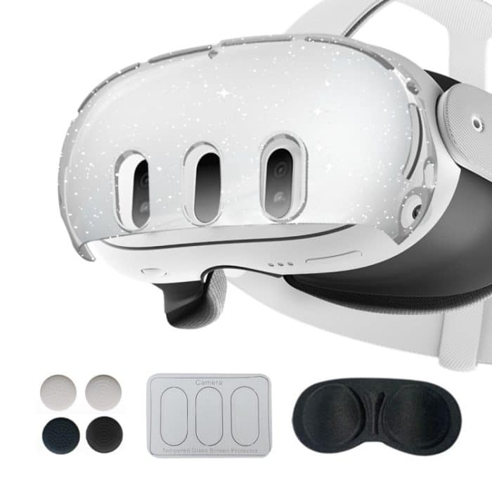 Für Meta Quest 3 PC-Schutzhülle, 7 In 1 (Glitter Transparent), 7 In 1 (Glitter Transparent Blue), 7 In 1 (Glitter Transparent Red), Single Shell (Glitter Transparent), Single Shell (Glitter Transparent Blue), Single Shell (Glitter Transparent Red)... – Bild 1