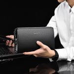 WEIXIER W125 Herren Clutch Bag Passwort Reißverschluss Business Phone Case – Bild 2