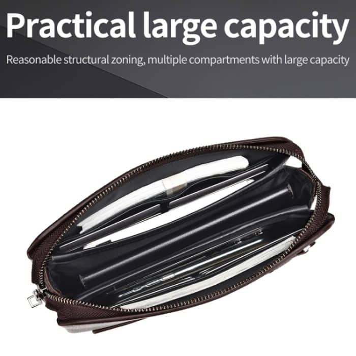 WEIXIER W125 Herren Clutch Bag Passwort Reißverschluss Business Phone Case – Bild 5