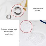 Sea World Polyester-Duschvorhang, verdickter wasserdichter Badezimmer-Duschvorhangstoff mit Haken – Bild 5