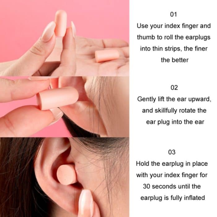 Memory Foam Ohrstöpsel Studentenwohnheim Schlafen Lärmreduzierung Schalldichte Ohrstöpsel, 10pcs /Box, 24pcs /Box, 60pcs /Box, 120pcs /Box – Bild 7