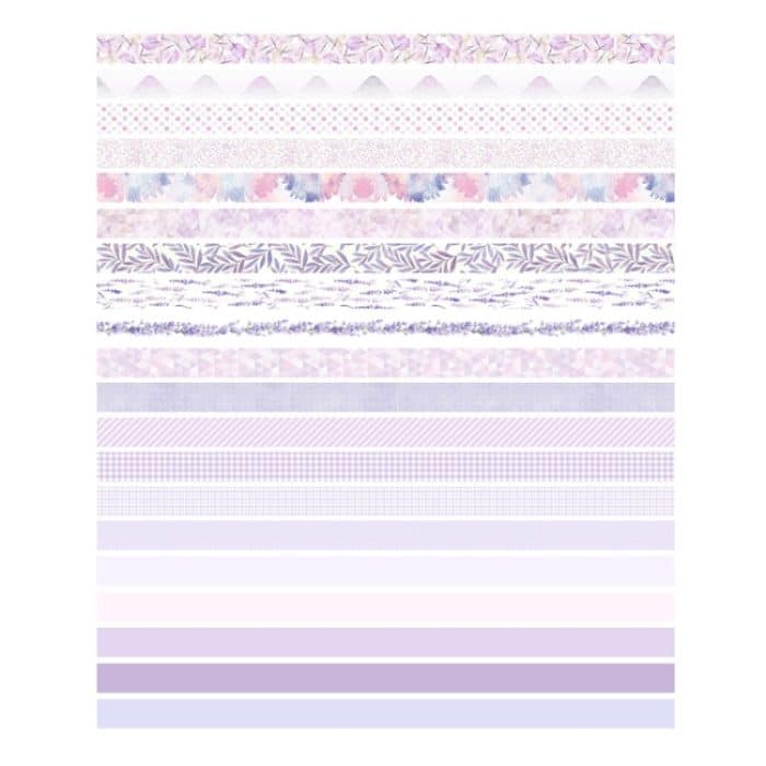 20 Rollen/Karton, 0,7 cm x 3 m, geteiltes, dünnes Washi-Tape-Set, DIY-Scrapbook-Aufkleber – Bild 2