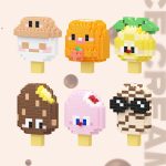 Mikropartikel-Eiscreme-Serie Kindheit Puzzle Spielzeug Bausteine ​​Ornament Kind Geschenk – Bild 3