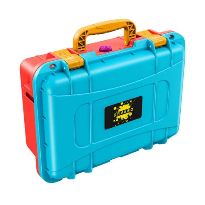 DEVASO für Switch/OLED IP67 wasserdichte Aufbewahrungstasche Hartschalentasche, Orange Blue, Black White, Black, Orange Blue+Shoulder Strap, Black White+Shoulder Strap – Bild 1