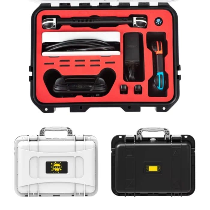 DEVASO für Switch/OLED IP67 wasserdichte Aufbewahrungstasche Hartschalentasche, Orange Blue, Black White, Black, Orange Blue+Shoulder Strap, Black White+Shoulder Strap – Bild 2