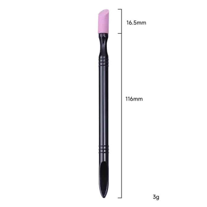 5 teile/satz doppelseitiger Quarzstift zum Entfernen abgestorbener Hautzellen, multifunktionales Manikürewerkzeug, Nagellackstift, Black, Colorful – Bild 2