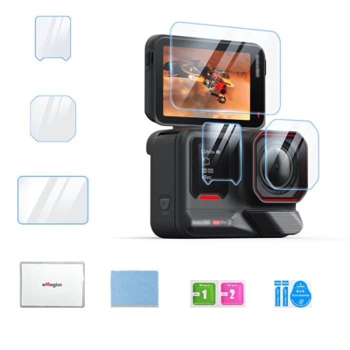 TBD0605435301.jpg Für Insta360 Ace Pro 2 aMagisn Displayschutz aus gehärtetem Glas, 1 Set, 2 Sets – Bild 1