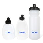 PE-Kunststoff-Sport-Wasserflasche für den Außenbereich, Hüfttasche, kleine Wasserflasche, 175ml, 280ml, 620ml – Bild 4