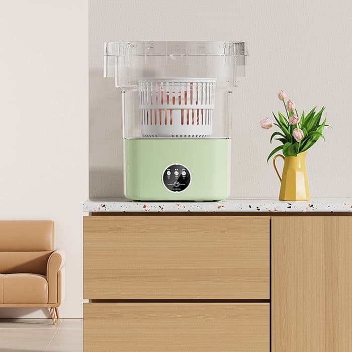 Vollautomatische faltbare Mini-Waschmaschine mit Dehydrationsfunktion, EU Plug, UK Plug, US Plug, AU Plug – Bild 8