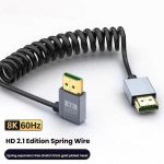 8K 60HZ HDMI 2.1 Federkabel, 0,5m Länge, Straight Head, Right Bend, Left Bend, Positive Bend, Reverse Bend, Micro HDMI To HDMI Straight, Micro HDMI Left Bend, Micro HDMI Right Bend, Micro HDMI Positive Bend, Micro HDMI Reverse Bend, Mini HDMI Straight... – Bild 3