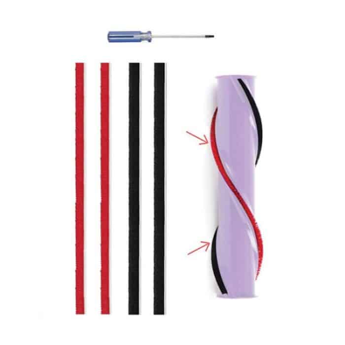 Rollbürsten-Plüschstreifen für Dyson Staubsauger V7/V8/V10/V11 Direktantriebsbürstenkopf, 1set 571 Wide, 2sets 571 Wide, 1set 674 Thin, 2sets 674 Thin – Bild 2