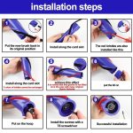 Rollbürsten-Plüschstreifen für Dyson Staubsauger V7/V8/V10/V11 Direktantriebsbürstenkopf, 1set 571 Wide, 2sets 571 Wide, 1set 674 Thin, 2sets 674 Thin – Bild 6