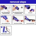 Rollbürsten-Plüschstreifen für Dyson Staubsauger V7/V8/V10/V11 Direktantriebsbürstenkopf, 1set 571 Wide, 2sets 571 Wide, 1set 674 Thin, 2sets 674 Thin – Bild 7