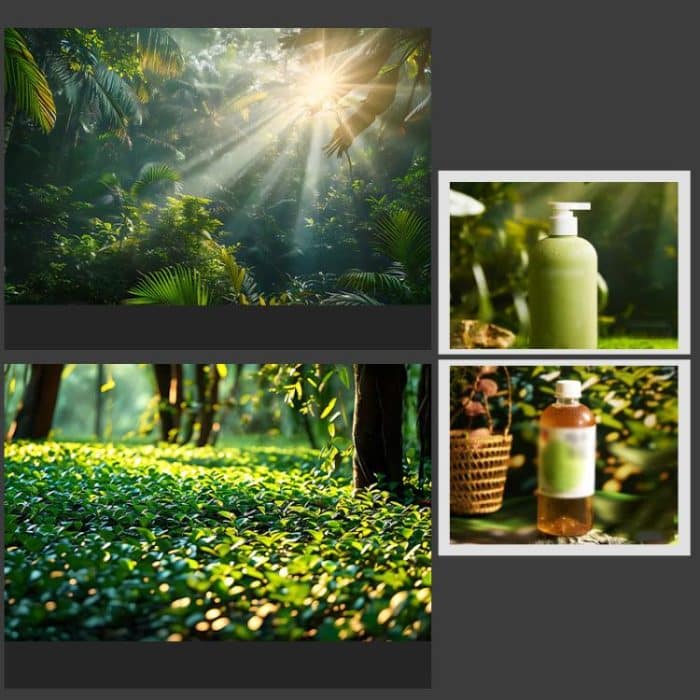 57 x 87cm Double-sided 3D Forest Photography Background Paper Photography Props – Bild 2