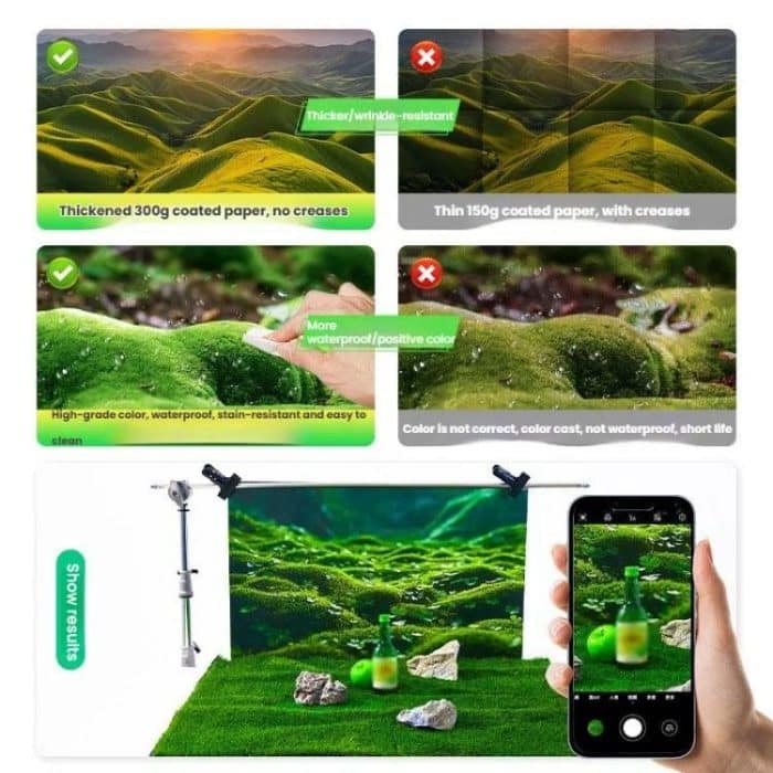 57 x 87cm Double-sided 3D Forest Photography Background Paper Photography Props – Bild 5