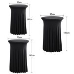 Simple Premium Feeling Business Conference Cocktail Bar Cover Round Sundress Stretch Table Cover – Bild 2