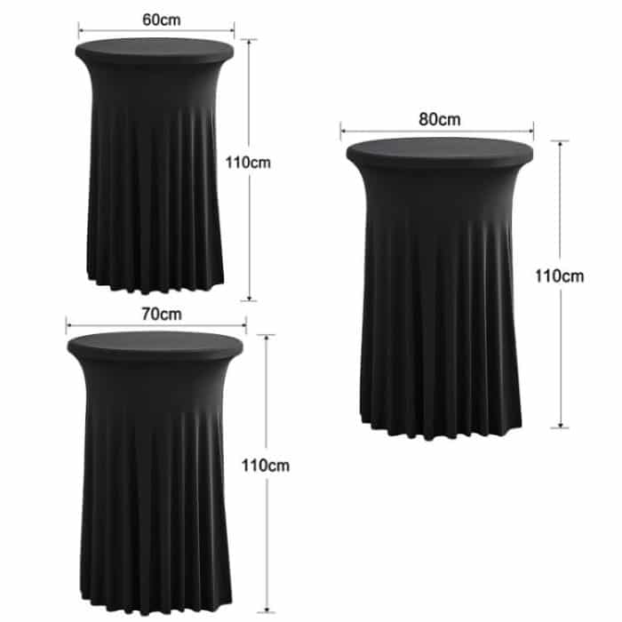 Simple Premium Feeling Business Conference Cocktail Bar Cover Round Sundress Stretch Table Cover – Bild 2