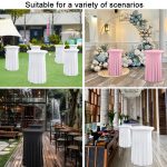 Simple Premium Feeling Business Conference Cocktail Bar Cover Round Sundress Stretch Table Cover, 60x110cm, 70x110cm, 80x110cm – Bild 8
