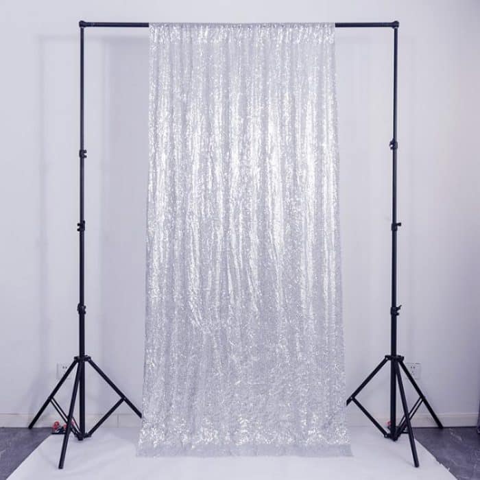 Hotel Wedding Banquet Site Background Curtains Embroidered Cloth Sequin Curtains Festival Party Decoration – Bild 1