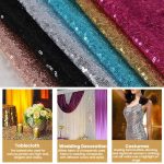 Hotel Wedding Banquet Site Background Curtains Embroidered Cloth Sequin Curtains Festival Party Decoration, 60x240cm, 60x300cm, 120cmx240cm, 120cmx300cm, 240cmx240cm, 300cmx300cm – Bild 6